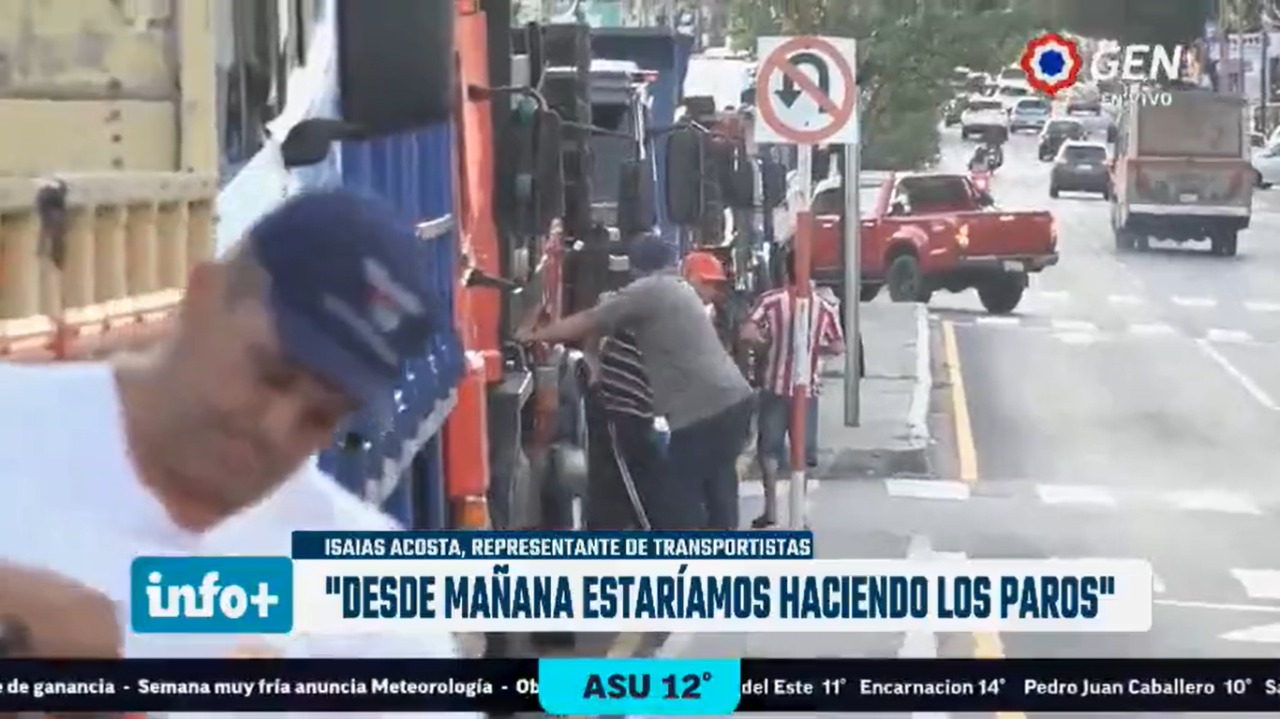 Paro de camioneros dicen que desde hoy sacarán a las calles 3.000