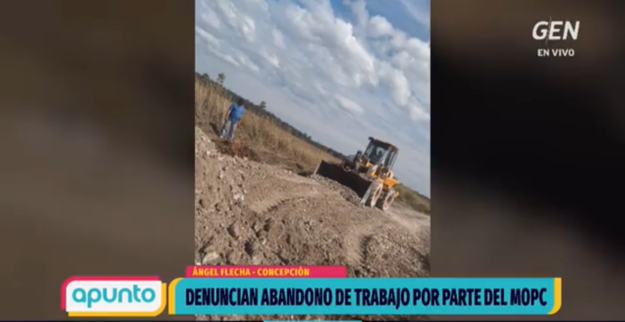 Concepción: Denuncian que MOPC no cumplió compromiso de obra en nuevo ...