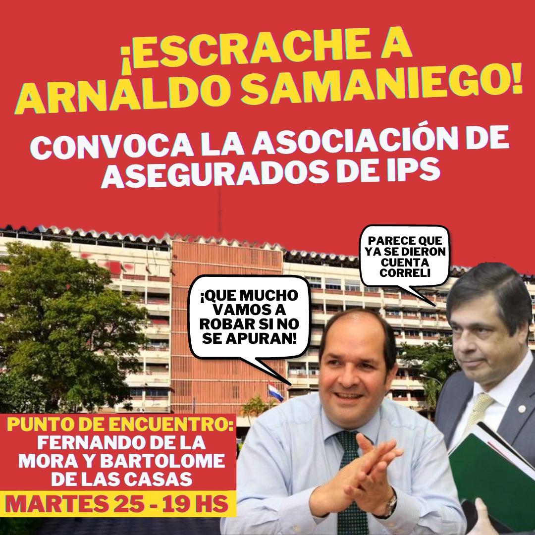 Asegurados Del IPS Organizan Escrache A Arnaldo Samaniego ADN Digital